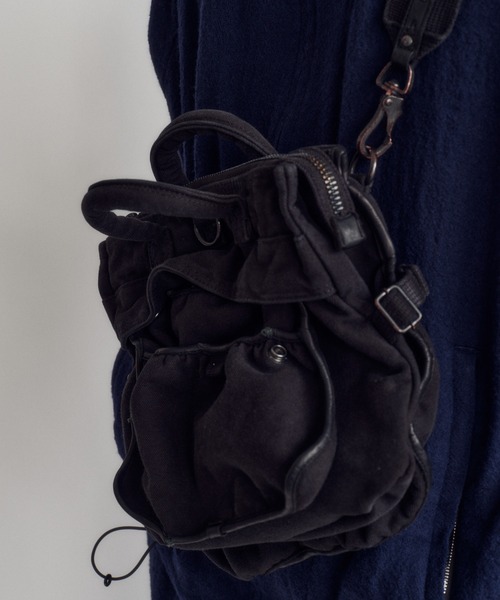 DIGAWEL(ディガウェル)の「Hunting bag (garment dye)(ショルダーバッグ・メンズ・ブラック・FREE)」の3枚目の写真