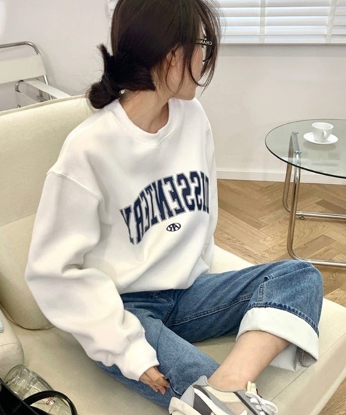 SallyLunn(サリーラン)の「カジュアルロゴスウェット(スウェット・レディース・ホワイト/ブラック/グレー・MEDIUM/LARGE)」の10枚目の写真