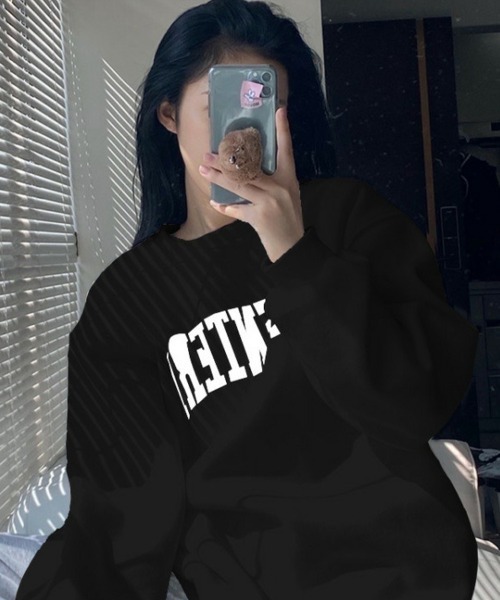 SallyLunn(サリーラン)の「カジュアルロゴスウェット(スウェット・レディース・ホワイト/ブラック/グレー・MEDIUM/LARGE)」の15枚目の写真