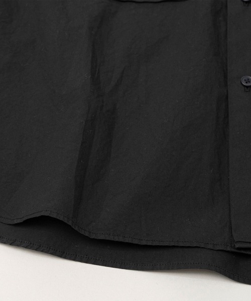 STILL BY HAND(スティルバイハンド)の「【STILL BY HAND】Garment-dye over shirt(シャツ/ブラウス・メンズ・ブラック/ナチュラル・46/48)」の4枚目の写真