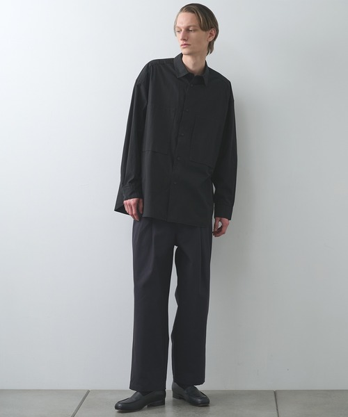 STILL BY HAND(スティルバイハンド)の「【STILL BY HAND】Garment-dye over shirt(シャツ/ブラウス・メンズ・ブラック/ナチュラル・46/48)」の11枚目の写真