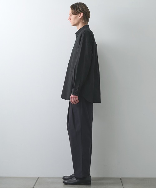 STILL BY HAND(スティルバイハンド)の「【STILL BY HAND】Garment-dye over shirt(シャツ/ブラウス・メンズ・ブラック/ナチュラル・46/48)」の12枚目の写真