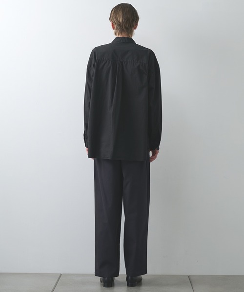 STILL BY HAND(スティルバイハンド)の「【STILL BY HAND】Garment-dye over shirt(シャツ/ブラウス・メンズ・ブラック/ナチュラル・46/48)」の13枚目の写真