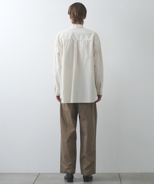 STILL BY HAND(スティルバイハンド)の「【STILL BY HAND】Garment-dye over shirt(シャツ/ブラウス・メンズ・ブラック/ナチュラル・46/48)」の7枚目の写真