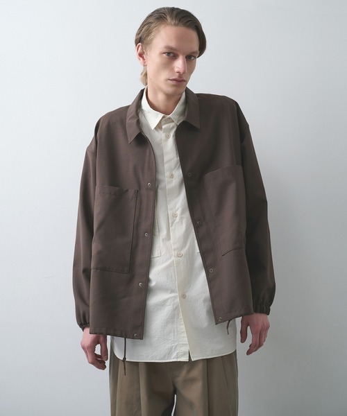 STILL BY HAND(スティルバイハンド)の「【STILL BY HAND】Garment-dye over shirt(シャツ/ブラウス・メンズ・ブラック/ナチュラル・46/48)」の8枚目の写真