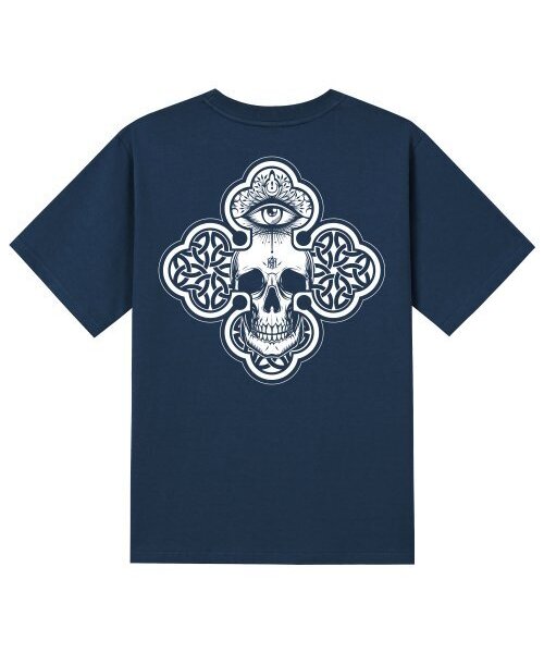 KAN6312(カン6312)の「KTN0126 展示用 半袖Tシャツ - ネイビー(Tシャツ/カットソー・メンズ・その他・LARGE/MEDIUM/SMALL/X-LARGE)」の1枚目の写真