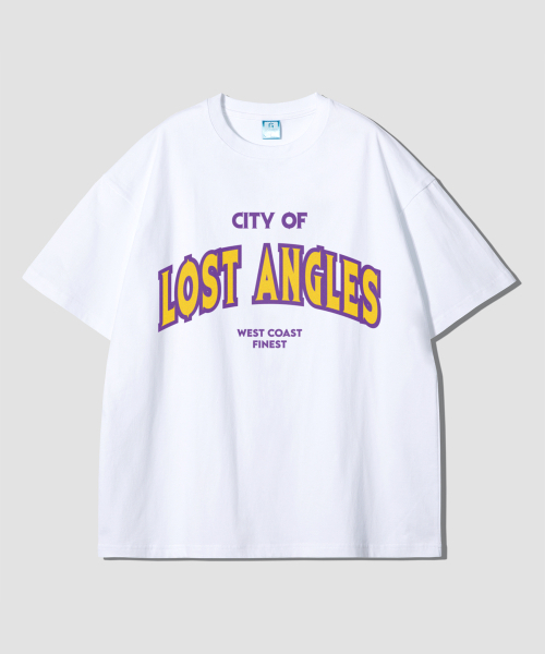 GRANFINNY(グランフィニ)の「LAオーバーサイズ半袖Tシャツ-ホワイト(Tシャツ/カットソー・レディース・ホワイト・LARGE/MEDIUM/X-LARGE)」の1枚目の写真