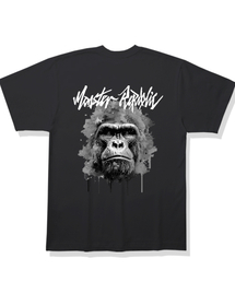 リアルフェイス アッシュグレー Tシャツ ブラック