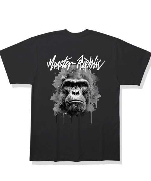 MONSTER REPUBLIC(モンスターリパブリック)の「リアルフェイス アッシュグレー Tシャツ ブラック(Tシャツ/カットソー・レディース・その他・LARGE/MEDIUM/SMALL/X-LARGE)」の2枚目の写真