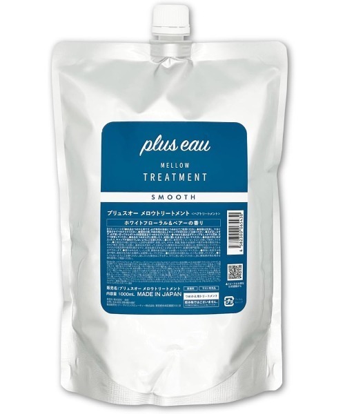 plus eau(プリュスオー)の「プリュスオー メロウトリートメント 詰め替え用 1000ml(トリートメント/ヘアパック・レディース・トリートメント・FREE)」の1枚目の写真