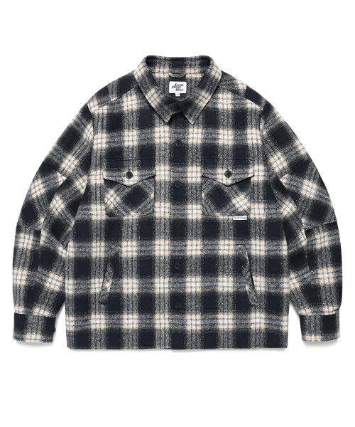 CHECK SHIRT JACKET NAVY(CV2EFUW320A)