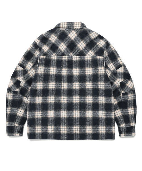 Cavish（カビシ）の「CHECK SHIRT JACKET NAVY(CV2EFUW320A)（シャツ/ブラウス・レディース・ネイビー・MEDIUM/LARGE）」の2枚目の写真