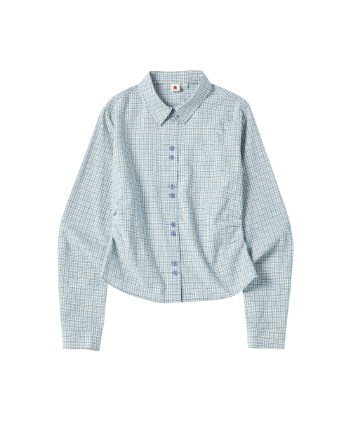 COMONINOZ（コモニノズ）の「W DOUBLE BUTTON SHIRT [SKY BLUE]（シャツ/ブラウス・レディース・スカイブルー・FREE）」の2枚目の写真