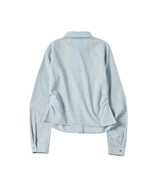 COMONINOZ（コモニノズ）の「W DOUBLE BUTTON SHIRT [SKY BLUE]（シャツ/ブラウス・レディース・スカイブルー・FREE）」の3枚目の写真