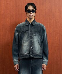 WMC（ダブリューエムシー）の「ダブルラインデニムトラッカーブルー（デニムジャケット）」