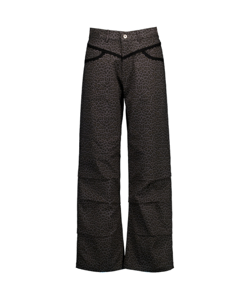 パンツ SETUPEXE LEOPARD LACE PANTS / CHARCOAL LEOPARD LACE PANTS / CHARCOAL（その他パンツ）｜SETUP-EXE