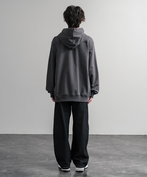 V12 ダークグレー フード付きパーカー THE NORTH FACE ザ・ノースフェイス FLOWER DOME RELAXED HD