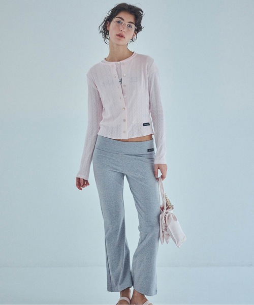 SEA（シー）の「SEAVALLEY アイレットフライス ショートスリーブトップ（Tシャツ/カットソー・レディース・ピンク/ホワイト/グレー・ONE SIZE）」の3枚目の写真