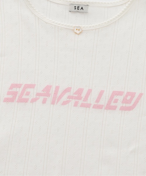 SEA（シー）の「SEAVALLEY アイレットフライス ショートスリーブトップ（Tシャツ/カットソー・レディース・ピンク/ホワイト/グレー・ONE SIZE）」の16枚目の写真