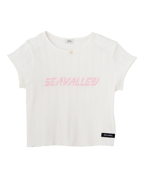 SEA（シー）の「SEAVALLEY アイレットフライス ショートスリーブトップ（Tシャツ/カットソー・レディース・ピンク/ホワイト/グレー・ONE SIZE）」の20枚目の写真