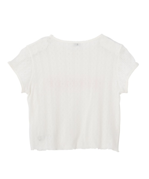 SEA（シー）の「SEAVALLEY アイレットフライス ショートスリーブトップ（Tシャツ/カットソー・レディース・ピンク/ホワイト/グレー・ONE SIZE）」の21枚目の写真