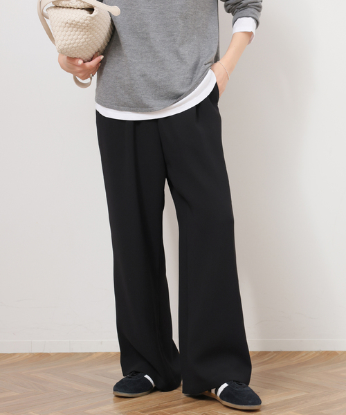 JOURNAL STANDARD relume（ジャーナルスタンダード　レリューム）の「ウォッシャブルダブルクロスイージーパンツ（その他パンツ・レディース・ネイビー/ブラック/ホワイト・36/38）」の9枚目の写真