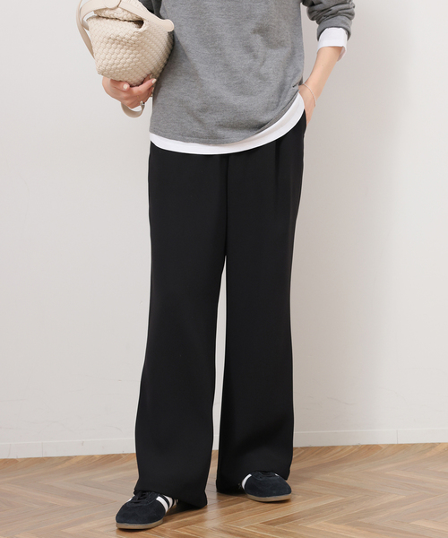 JOURNAL STANDARD relume（ジャーナルスタンダード　レリューム）の「ウォッシャブルダブルクロスイージーパンツ（その他パンツ・レディース・ネイビー/ブラック/ホワイト・36/38）」の10枚目の写真