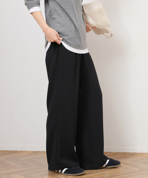 JOURNAL STANDARD relume（ジャーナルスタンダード　レリューム）の「ウォッシャブルダブルクロスイージーパンツ（その他パンツ・レディース・ネイビー/ブラック/ホワイト・36/38）」の11枚目の写真