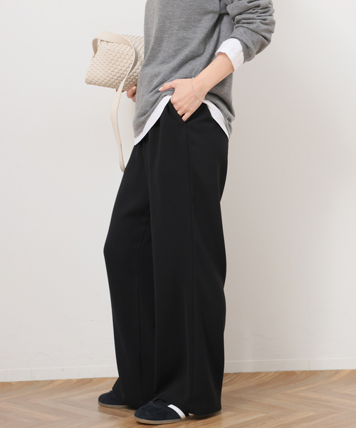 JOURNAL STANDARD relume（ジャーナルスタンダード　レリューム）の「ウォッシャブルダブルクロスイージーパンツ（その他パンツ・レディース・ネイビー/ブラック/ホワイト・36/38）」の12枚目の写真