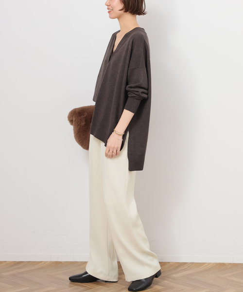 JOURNAL STANDARD relume（ジャーナルスタンダード　レリューム）の「ウォッシャブルダブルクロスイージーパンツ（その他パンツ・レディース・ネイビー/ブラック/ホワイト・36/38）」の15枚目の写真