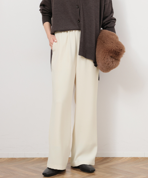 JOURNAL STANDARD relume（ジャーナルスタンダード　レリューム）の「ウォッシャブルダブルクロスイージーパンツ（その他パンツ・レディース・ネイビー/ブラック/ホワイト・36/38）」の18枚目の写真