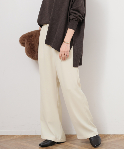 JOURNAL STANDARD relume（ジャーナルスタンダード　レリューム）の「ウォッシャブルダブルクロスイージーパンツ（その他パンツ・レディース・ネイビー/ブラック/ホワイト・36/38）」の19枚目の写真