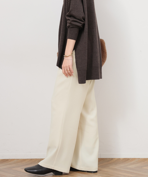 JOURNAL STANDARD relume（ジャーナルスタンダード　レリューム）の「ウォッシャブルダブルクロスイージーパンツ（その他パンツ・レディース・ネイビー/ブラック/ホワイト・36/38）」の20枚目の写真