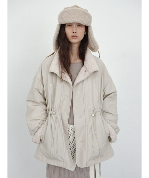 hunch（ハンチ）の「Half-Thin Duck Down Jumper (2color)（その他アウター・レディース・アイボリー/ネイビー・FREE）」の4枚目の写真