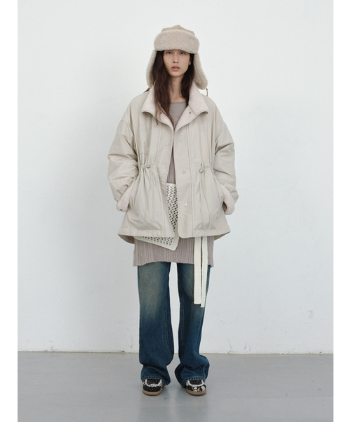 hunch（ハンチ）の「Half-Thin Duck Down Jumper (2color)（その他アウター・レディース・アイボリー/ネイビー・FREE）」の5枚目の写真