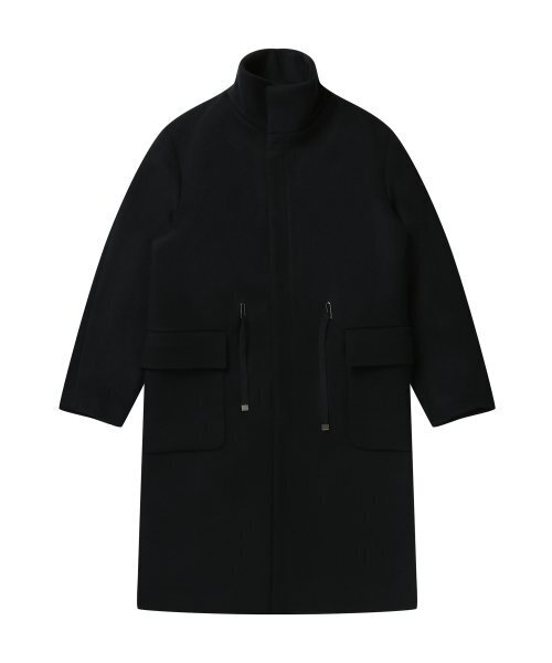 SOLEW(ソル)の「バンドカラーコート_ブラック(チェスターコート・メンズ・その他・LARGE/MEDIUM/SMALL)」の1枚目の写真
