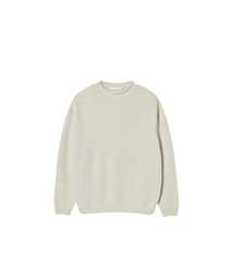 WORTHWHILE MOVEMENT（ワースワイルムーブメント）の「Camel &amp; Wool Blended Mock Neck Knit (Cream)（ニット/セーター）」