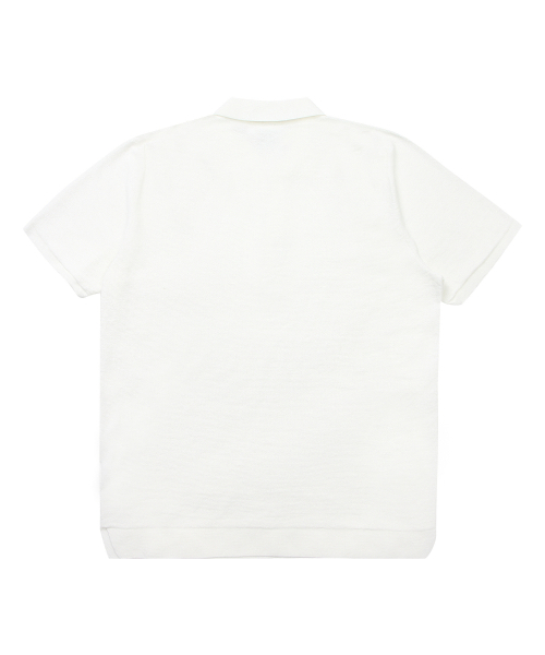 SOLEW（ソル）の「プレミアムポロセーター_オフホワイト（ニット/セーター・メンズ・その他・SMALL/MEDIUM/LARGE）」の2枚目の写真