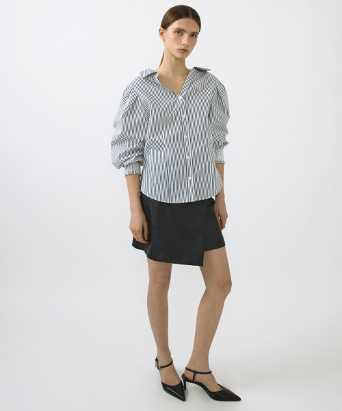OCTETTE（オテット）の「LEATHER BUTTON WRAP SK_BLACK（スカート・レディース・その他・SMALL/MEDIUM）」の8枚目の写真