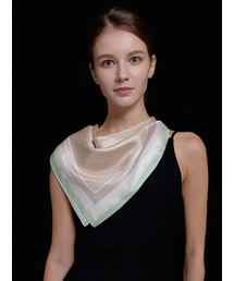 DAL（ダル）の「Della Chain Silk Square Scarf Brown（バンダナ/スカーフ）」