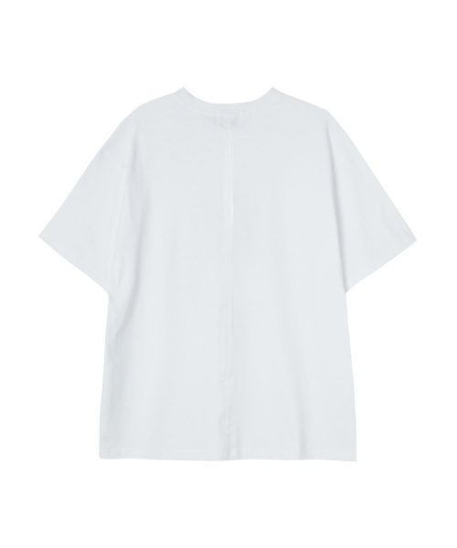 AKECII(アケシ)の「エイタ シーリング ハーフTシャツ-ホワイト(Tシャツ/カットソー・メンズ・その他・MEDIUM/LARGE)」の5枚目の写真