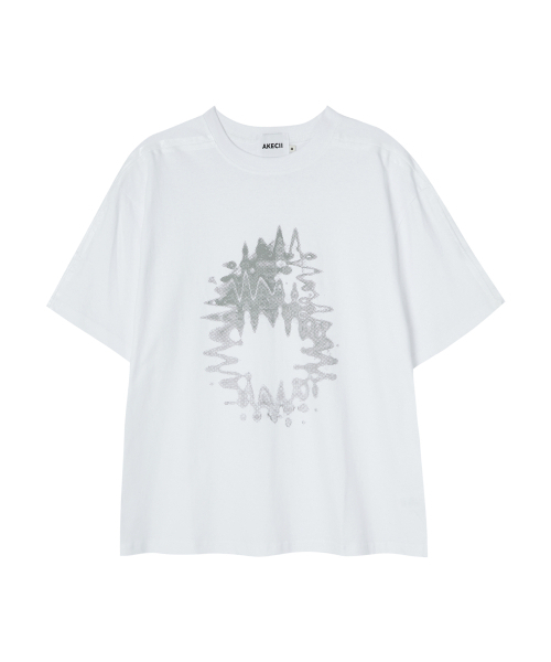 AKECII(アケシ)の「エイタ シーリング ハーフTシャツ-ホワイト(Tシャツ/カットソー・メンズ・その他・MEDIUM/LARGE)」の6枚目の写真