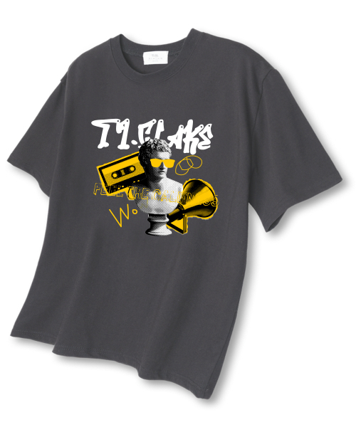 TI.GLAKE(ティーグレイク)の「ナッシング オーバーサイズ 半袖Tシャツ ダークグレー(Tシャツ/カットソー・レディース・その他・LARGE/X-LARGE/XX-LARGE)」の1枚目の写真