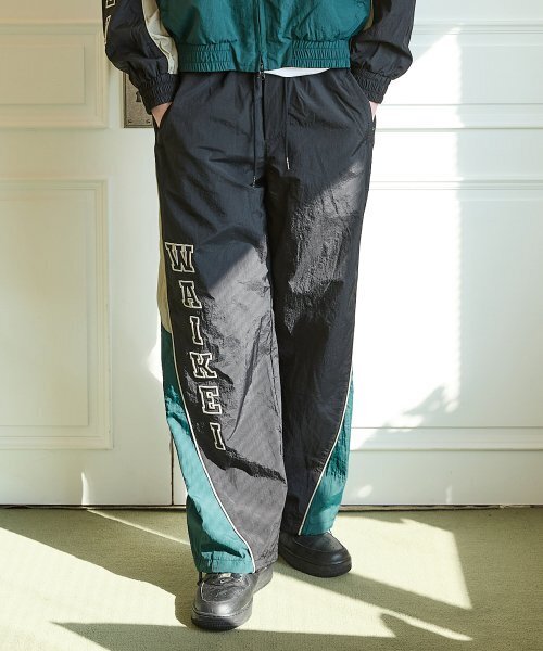 WaiKei（ワイケイ）の「カラー ブロック レーシング トラック パンツ ブラック（スウェットパンツ・レディース・その他・1/2）」の5枚目の写真