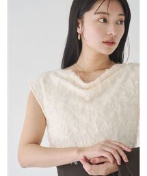 LAGUNAMOON | カットジャガードドレープブラウス(シャツ/ブラウス)