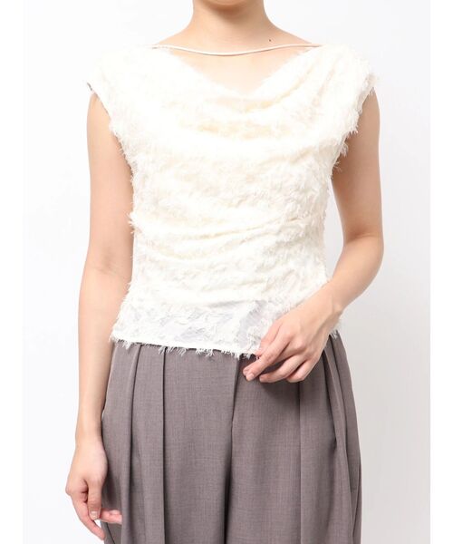 LAGUNAMOON(ラグナムーン)の「カットジャガードドレープブラウス 【夏服】(シャツ/ブラウス・レディース・アイボリー/ブラック/ピンク・FREE)」の20枚目の写真