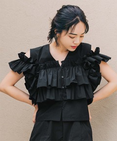 shirring blouse（シャーリングブラウス）（シャツ/ブラウス）｜SENEE
