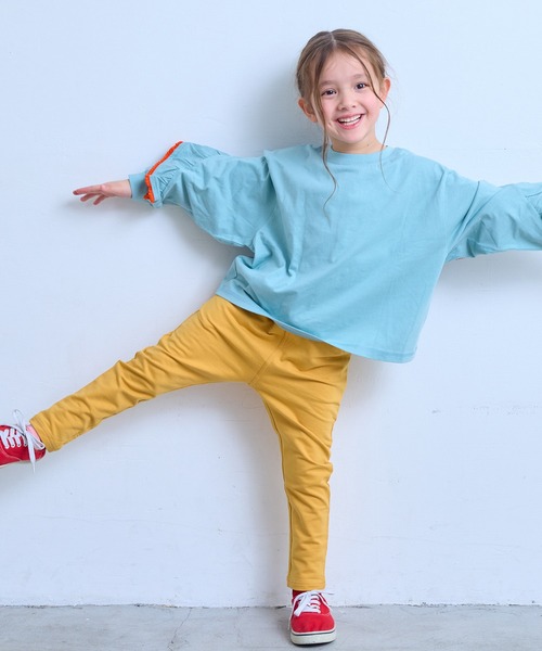 Life Support Products(ライフサポートプロダクツ)の「【COTTON from U.S.A】バックフリルロンティー(Tシャツ/カットソー・キッズ・チャコール/ライトブルー/ライトピンク・100/150/140/130/120/110/95/90/80)」の7枚目の写真