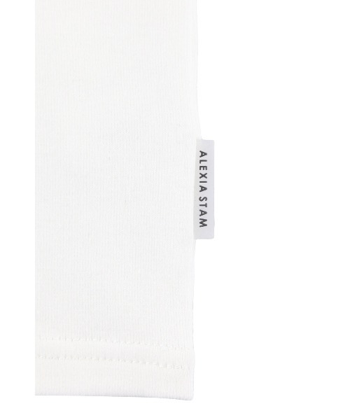 ALEXIA STAM（アリシアスタン）の「[MIYU IKEDA x ALEXIA STAM] Logo Tee /みちょぱコラボ Tシャツ（Tシャツ/カットソー・レディース・グレー/ブラック/ホワイト・FREE）」の16枚目の写真