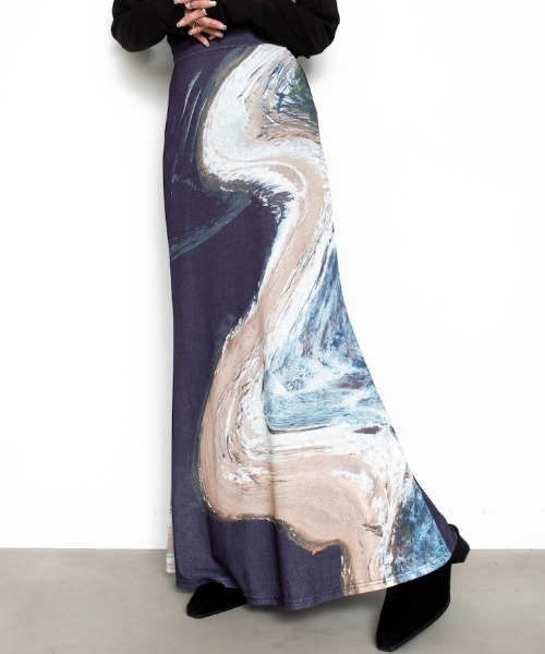 sahara（サハラ）の「Art Print Skirt/アートプリントスカート